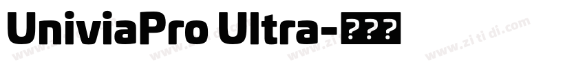 UniviaPro Ultra字体转换